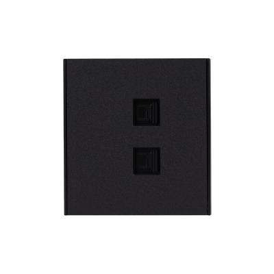 Розетка STRONG компьютерная двойная RJ45+RJ45 кат6 с/у антрацит KRANZ KR-78-0725-5 Розетка STRONG компьютерная двойная RJ45+RJ45 кат6 с/у антрацит KRANZ KR-78-0725-5