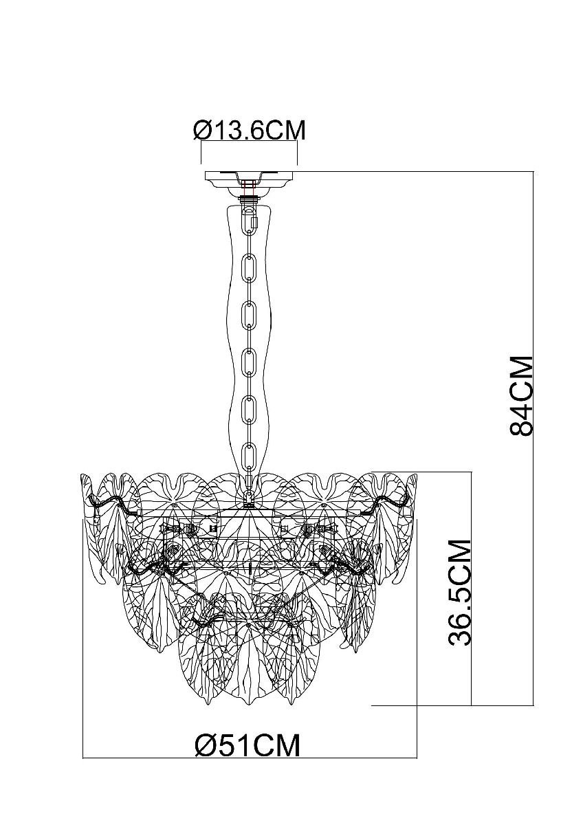 Подвесная люстра Arte Lamp Kapri A4078LM-6CC