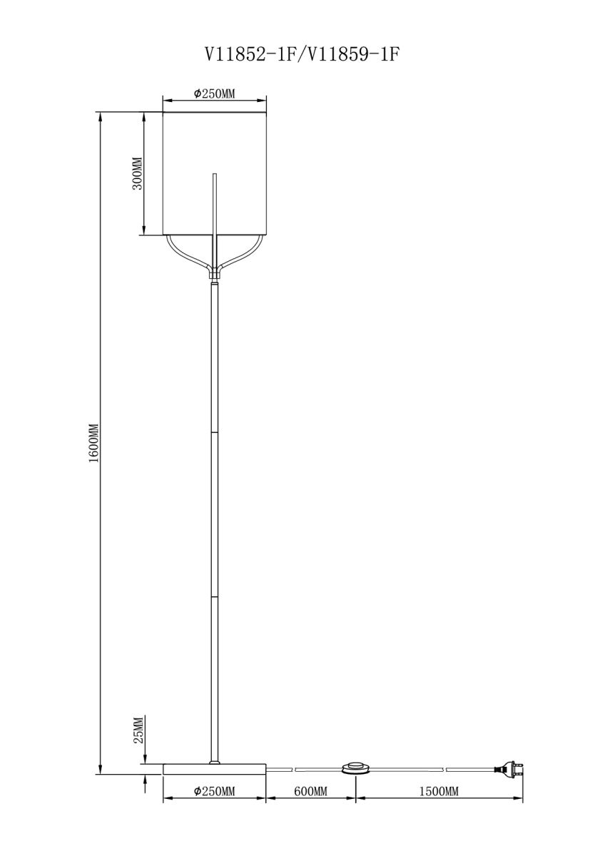 Торшер Moderli Inari V11852-1F