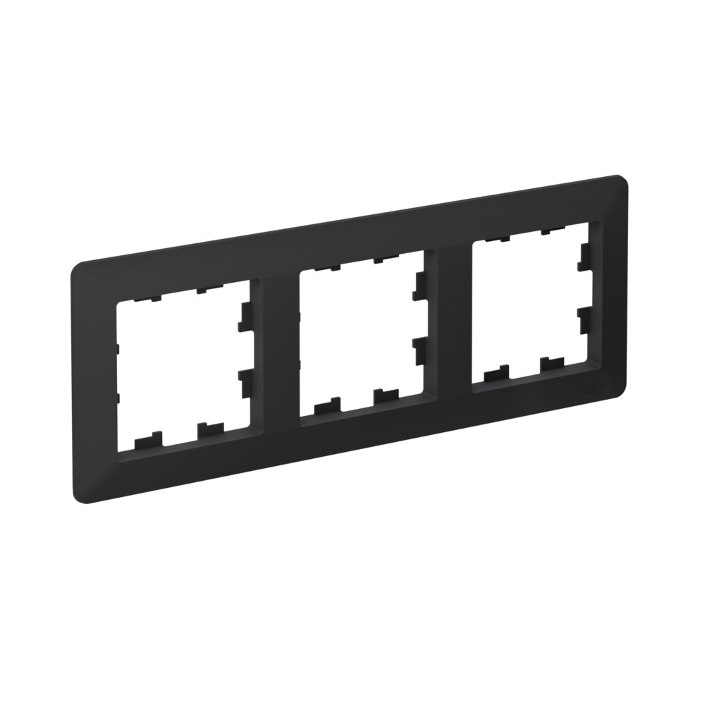 Рамка 3-ая Systeme Electric AtlasDesign Air Карбон/дымчатый черный ATN221003