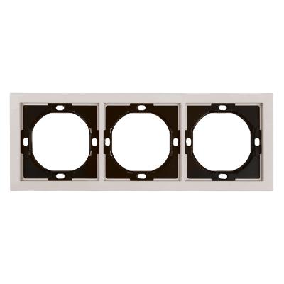 Рамка 3-местная Stekker Мия PFR00-3003-08 пудровый жемчуг 50488