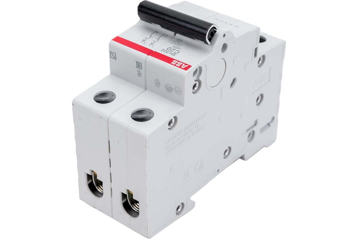 Автоматический выключатель ABB SH202 2-полюсный C20 6кА