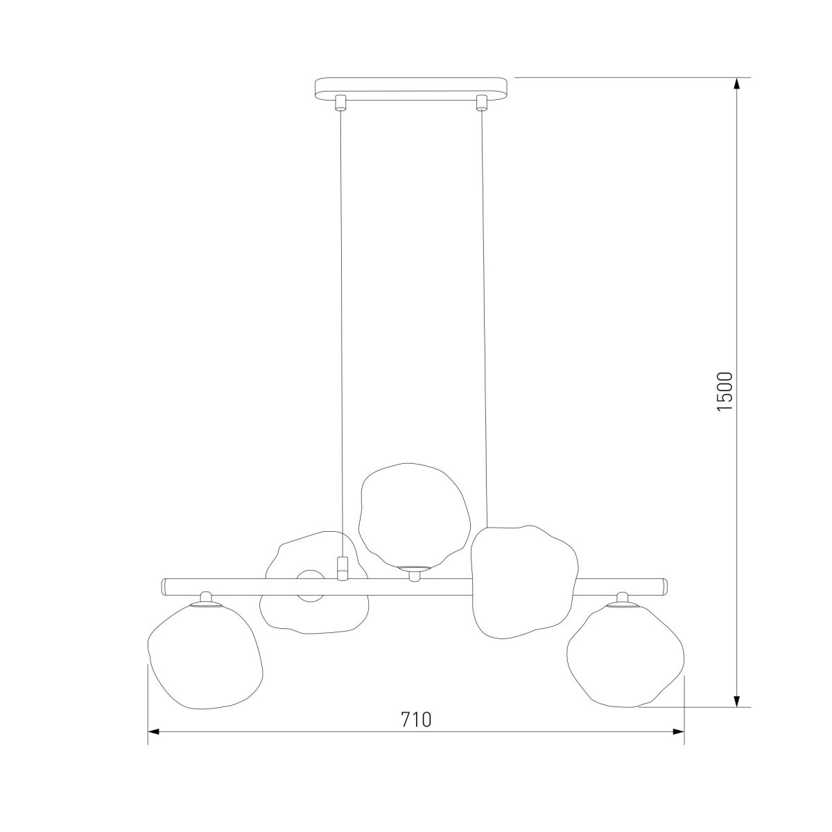 Подвесной светильник TK Lighting 11111 Lava Sabia a071862