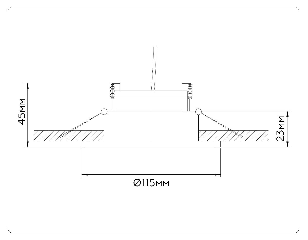 Встраиваемый светильник Ambrella Light GX Standard Tech Techno Spot TN51914