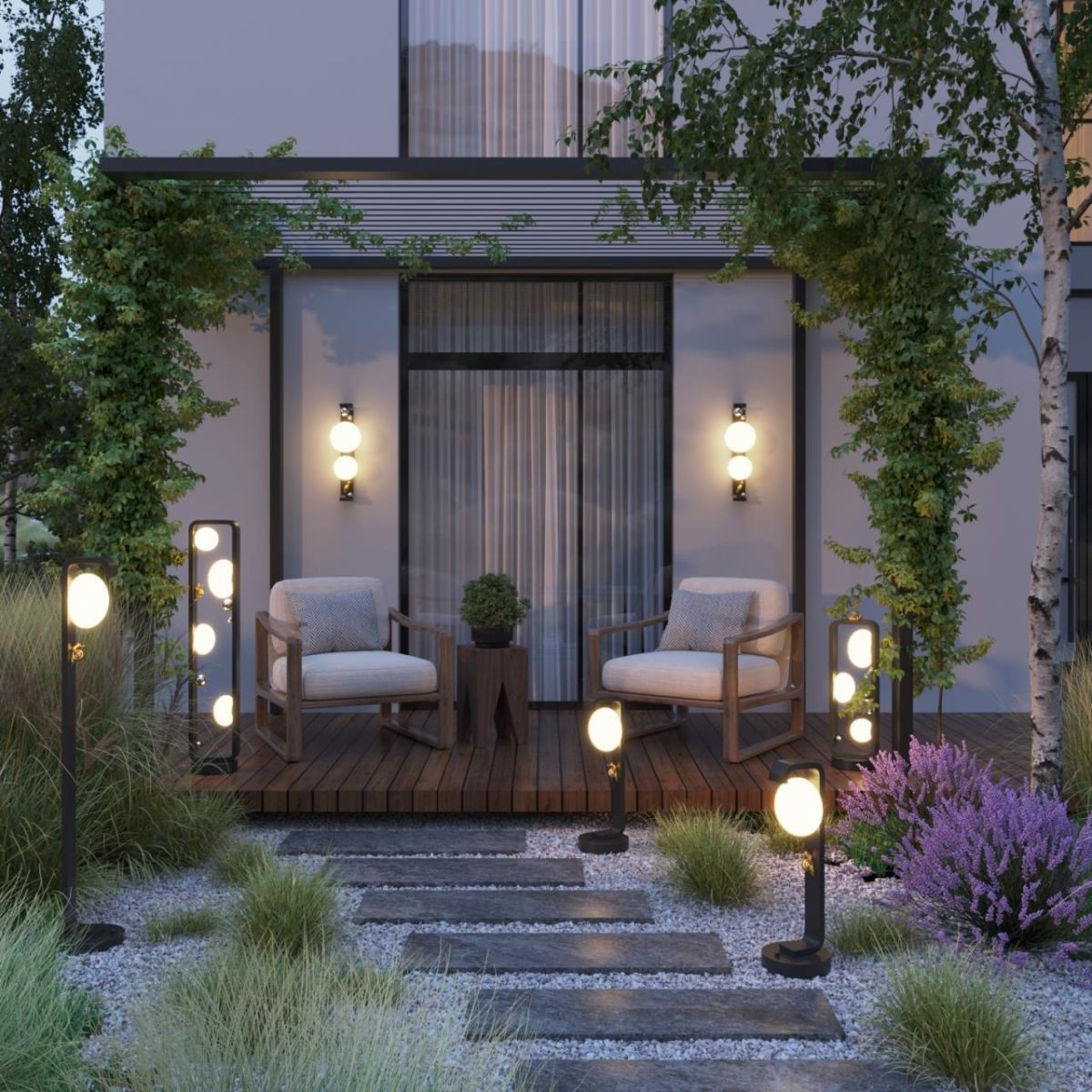 Ландшафтный светильник Odeon Light Nature Luma 5434/1FA