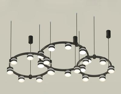 Комплект подвесного светильника Ambrella Light Techno Ring XR92092220 (A9209x3, C9242, C9238, C9232, N8445)