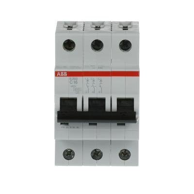 Автоматический выключатель ABB S203 3-полюсный C16 6кА