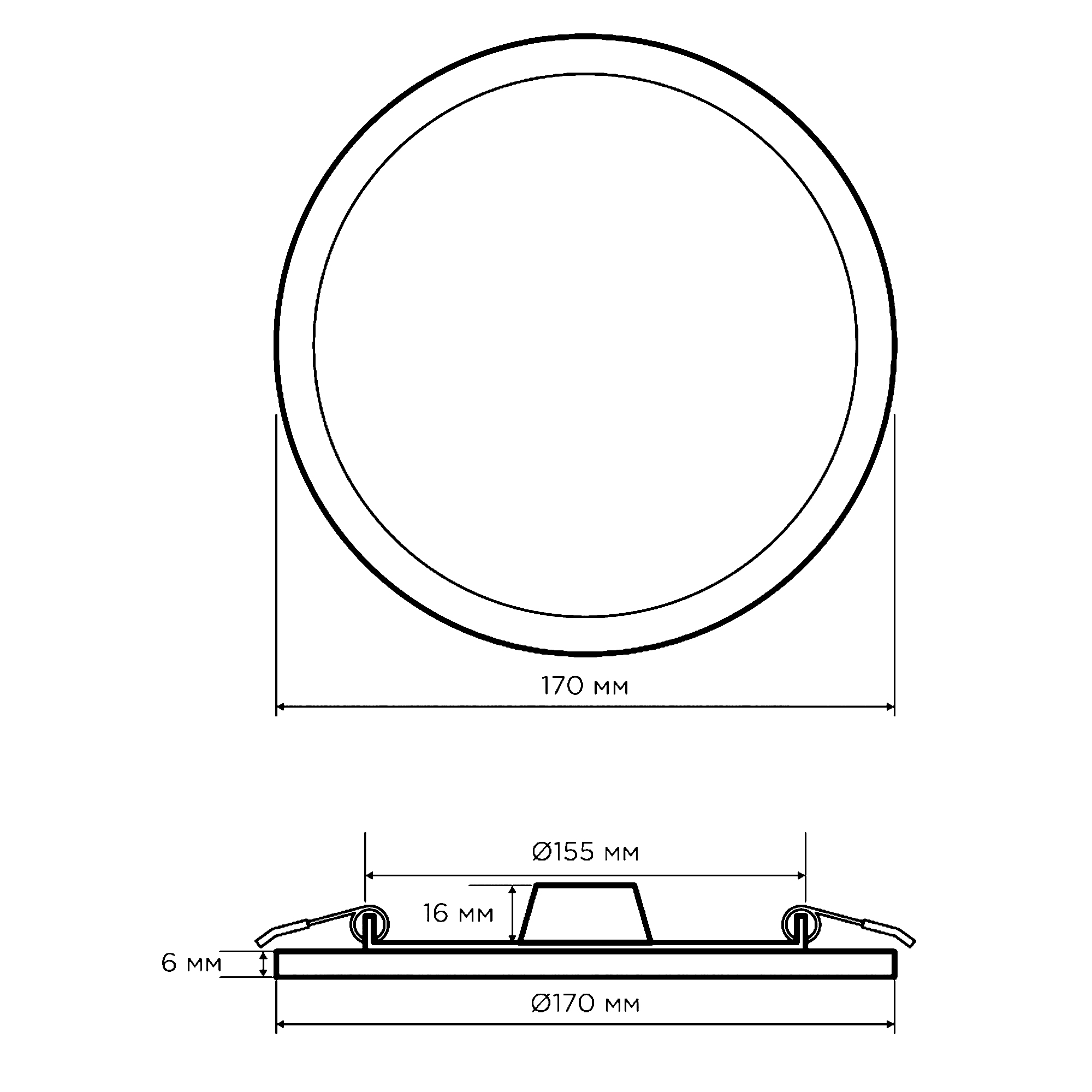 Встраиваемая светодиодная панель Apeyron 06-22