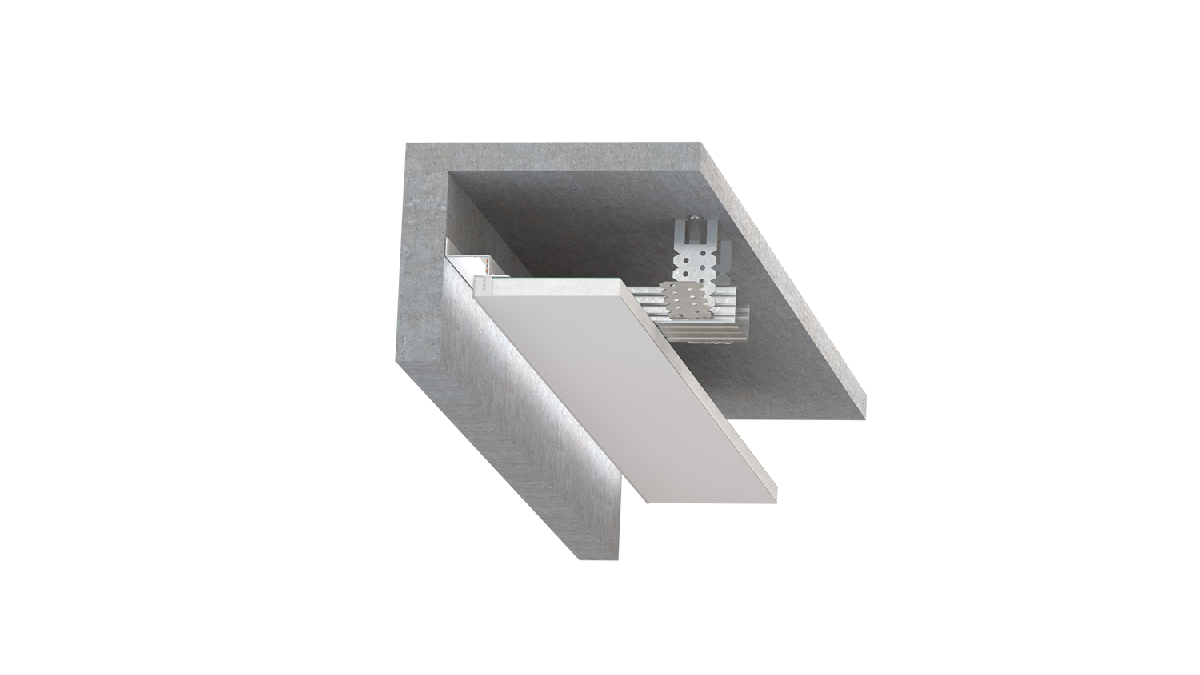 Безрамный теневой алюминиевый профиль SWG PRO FGC-20-WH-2 022513