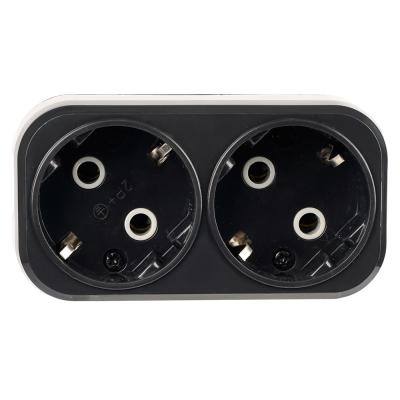Разветвитель сетевой 2-местный Stekker 250V 16A ABS ADP16-22-20 50680 Разветвитель сетевой 2-местный Stekker 250V 16A ABS ADP16-22-20 50680
