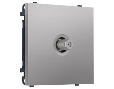 Комплект механизма TV розетки SAT SIGMA Сталь матовый 5-2400MHz 3.5dB QUANT PRO Ambrella Volt MS513050 (SP5130, PR215)