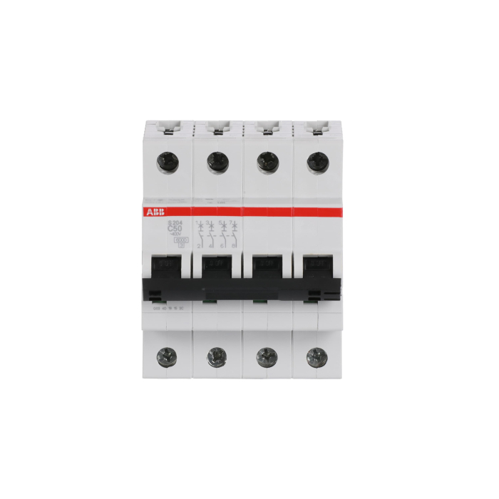 Автоматический выключатель ABB S204 4-полюсный C50 6кА