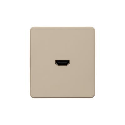 Розетка ROUND HDMI с/у шелк KRANZ KR-78-0730-7