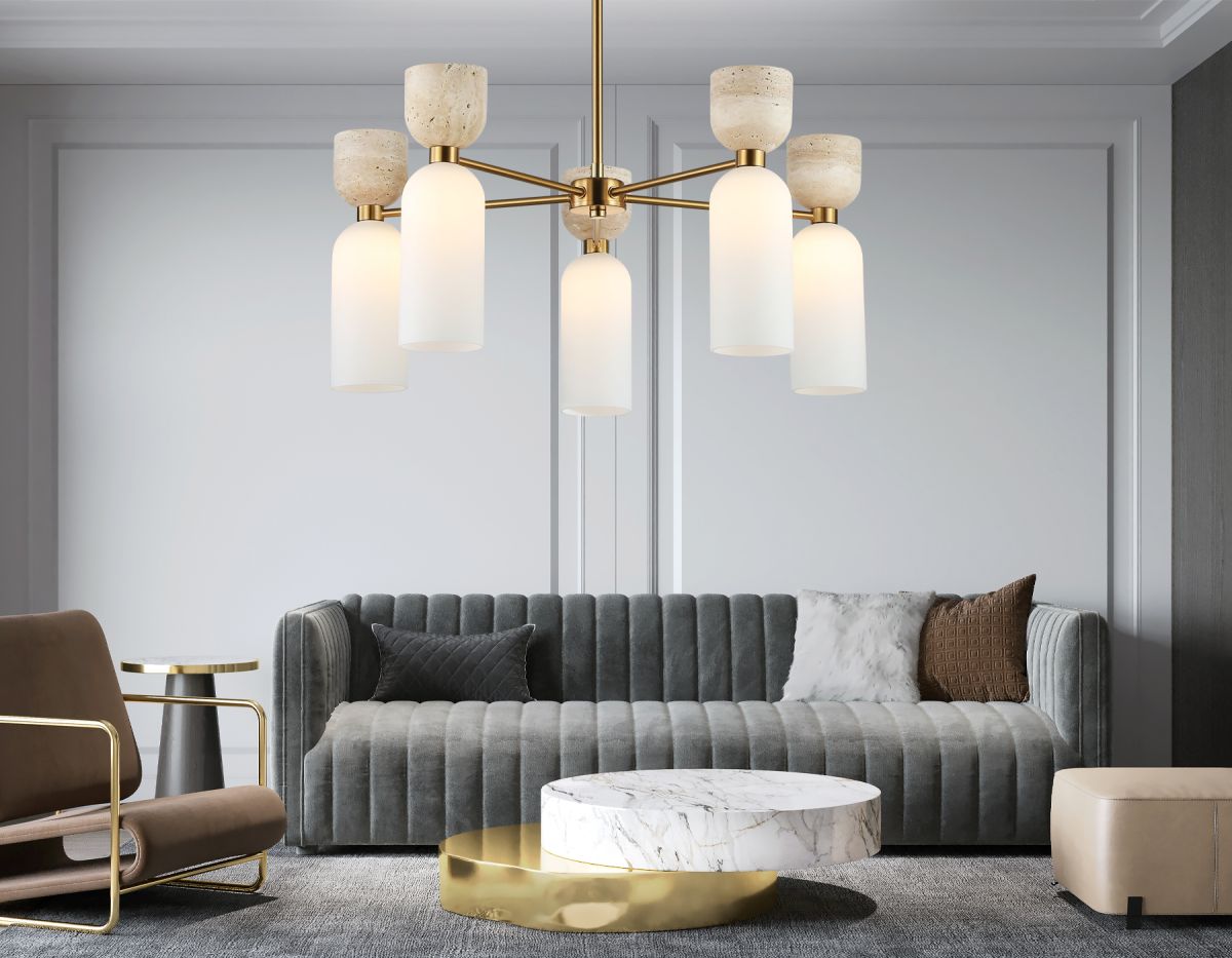 Люстра на штанге Ambrella Light High Light Ceramo Modern LH53325