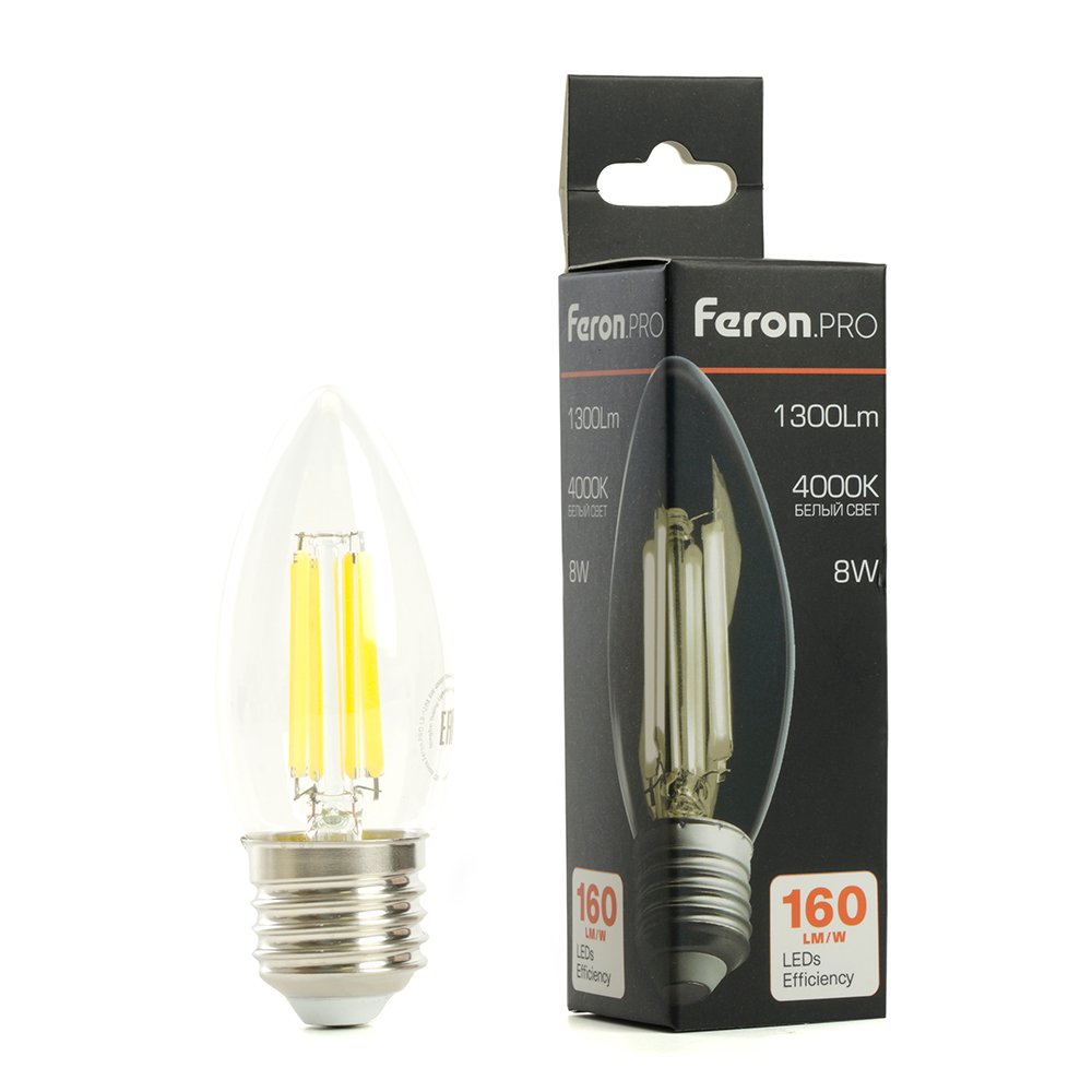 Светодиодная лампа Feron LB-1208 E27 8W 4000K 51242
