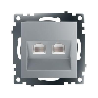 Розетка компьютерная 2-местная RJ-45 Stekker Катрин GLS00-7109-03 50005