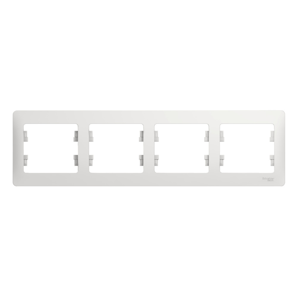 Рамка 4-ая Systeme Electric Glossa Белый GSL000104