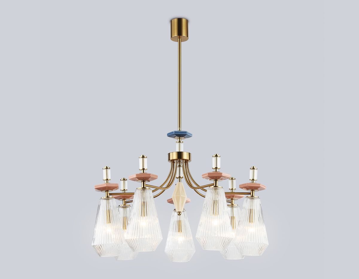 Люстра на штанге Ambrella Light High Light Ceramo Modern LH53184