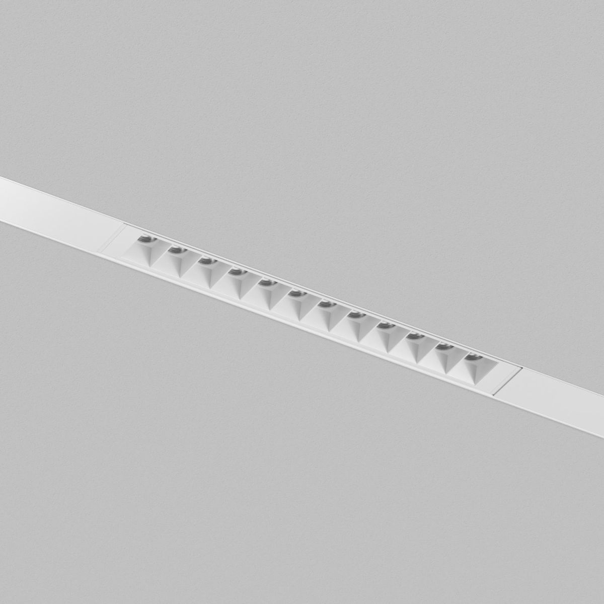 Трековый однофазный светильник Denkirs Simple Grill DK8101-WH