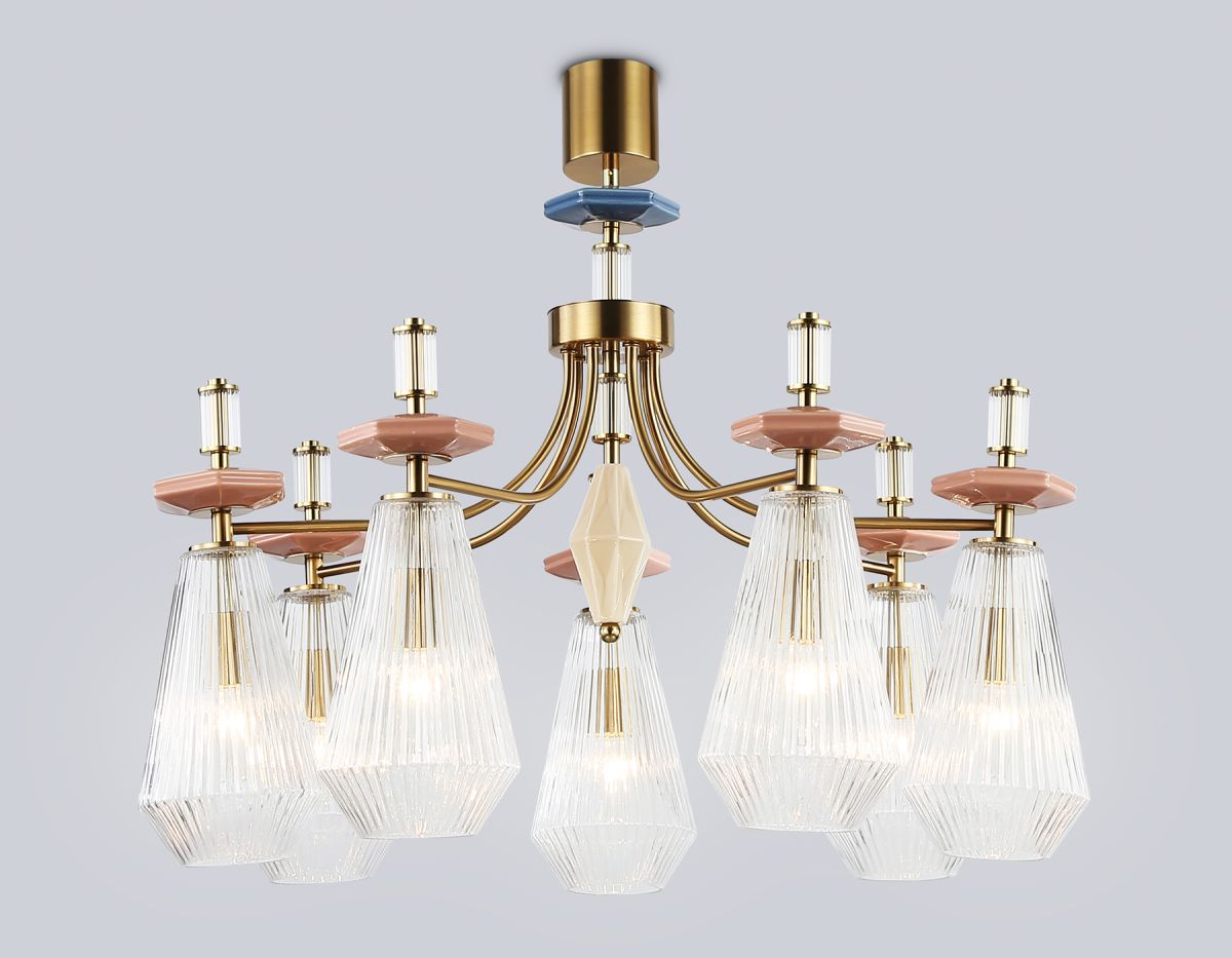 Люстра на штанге Ambrella Light High Light Ceramo Modern LH53184