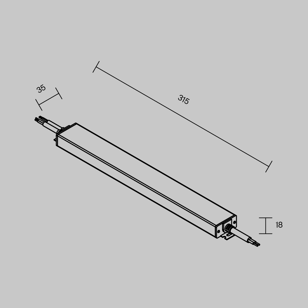 Блок питания Maytoni Led Strip PSL023 48В 150Вт IP 67 832004