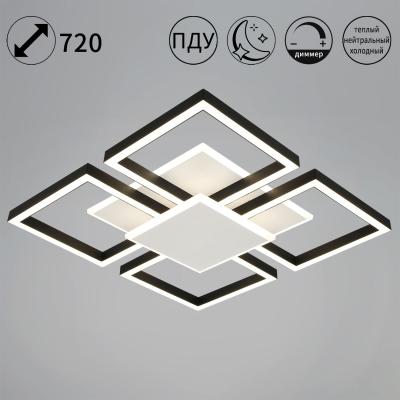 Потолочный светильник Reluce 55406-0.3-4+1+1 WT/BK