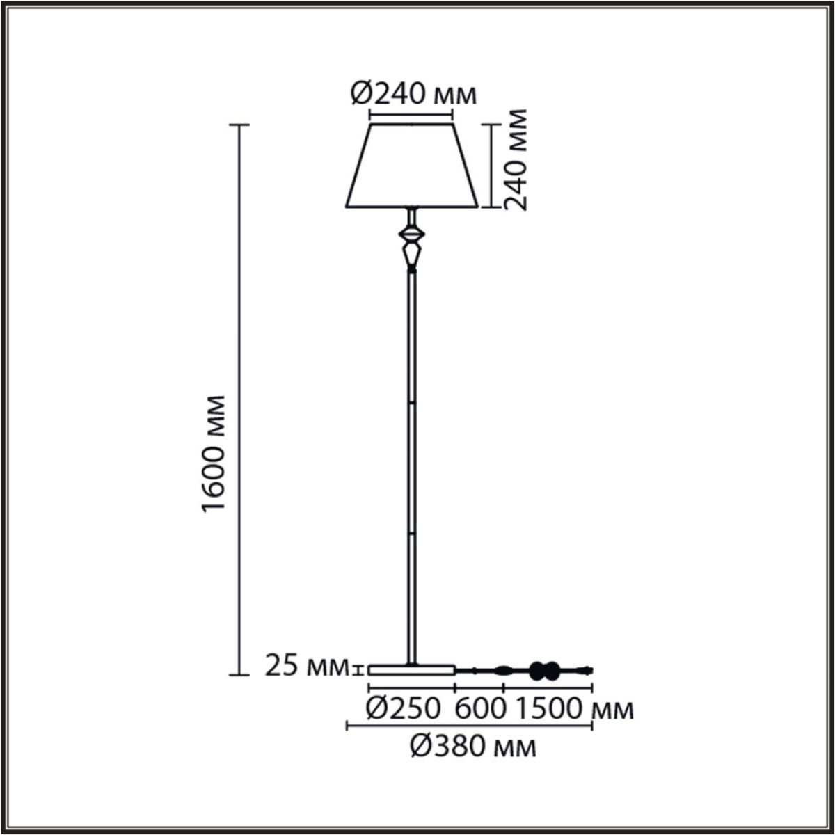 Торшер Lumion Classi Vermont 8275/1F