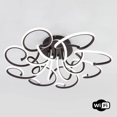 Потолочная люстра Eurosvet Rosca 90236/8 чёрный кофе Smart