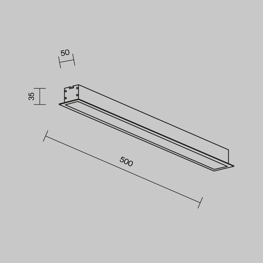 Линейный встраиваемый светильник Maytoni Technical LL313009