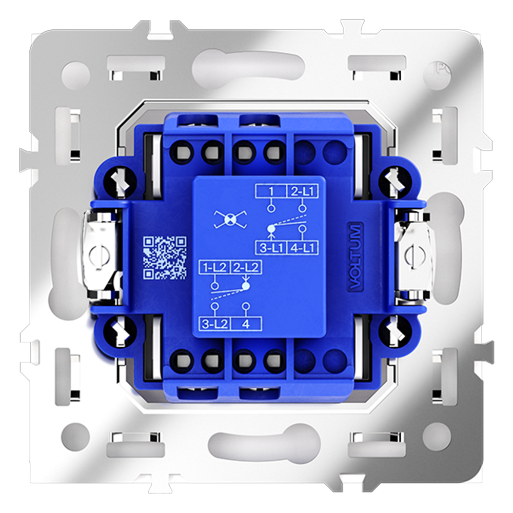 Перекрестный переключатель одноклавишный Voltum S70 VLS010503