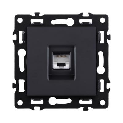 Розетка Ethernet RJ45 Cat.6, черный Kollinger Asthetik AS-017BK
