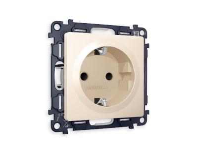 Комплект механизма розетки с/з на винтовых зажимах Ambrella Volt Alfa MA326010