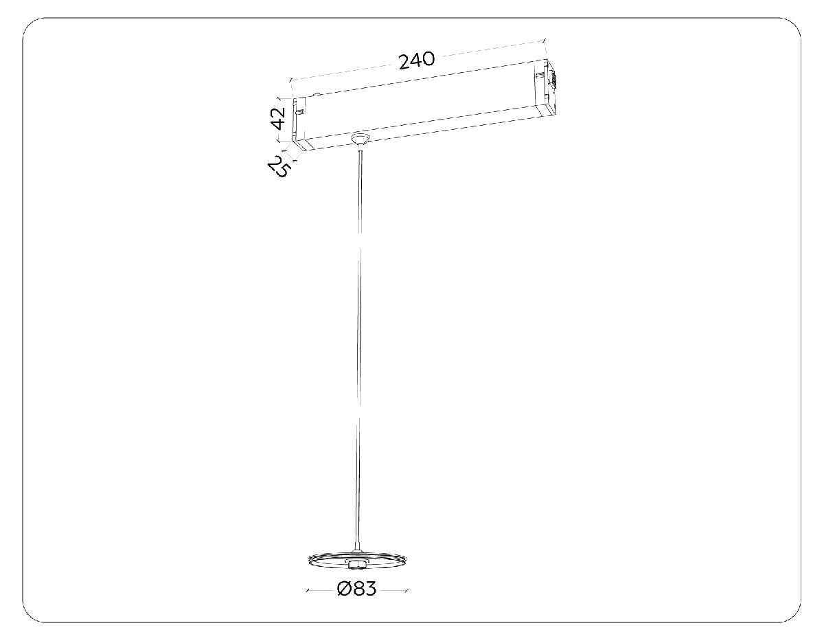 Крепеж для корпуса подвесной Ambrella Light DIY Spot A2660