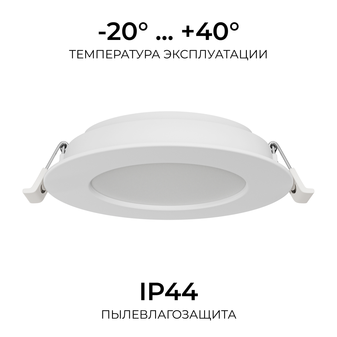 Встраиваемая светодиодная панель Apeyron 3 ССT 06-163