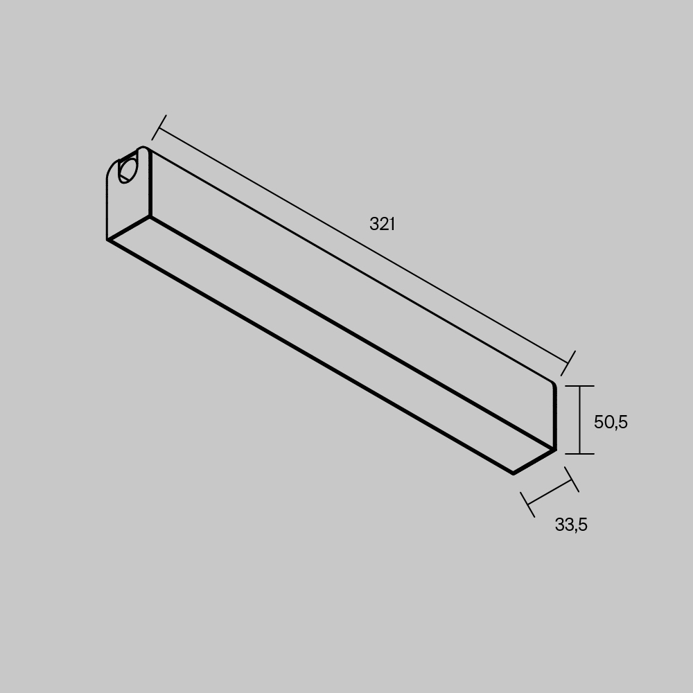 Трековый светильник Maytoni Technical Basis Arity TR238-1-12W3K-B