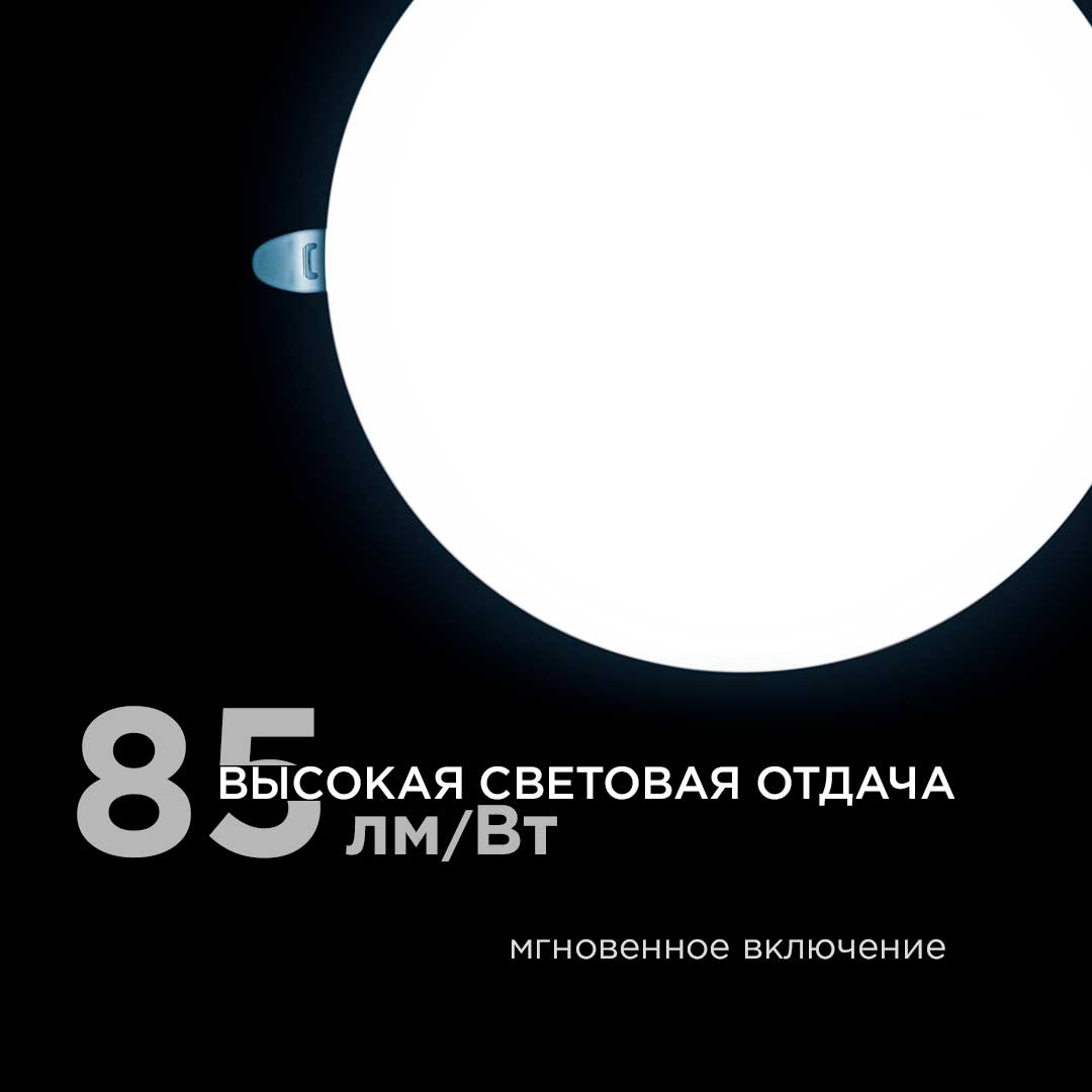Встраиваемая светодиодная панель безрамочная Apeyron FLP 06-111