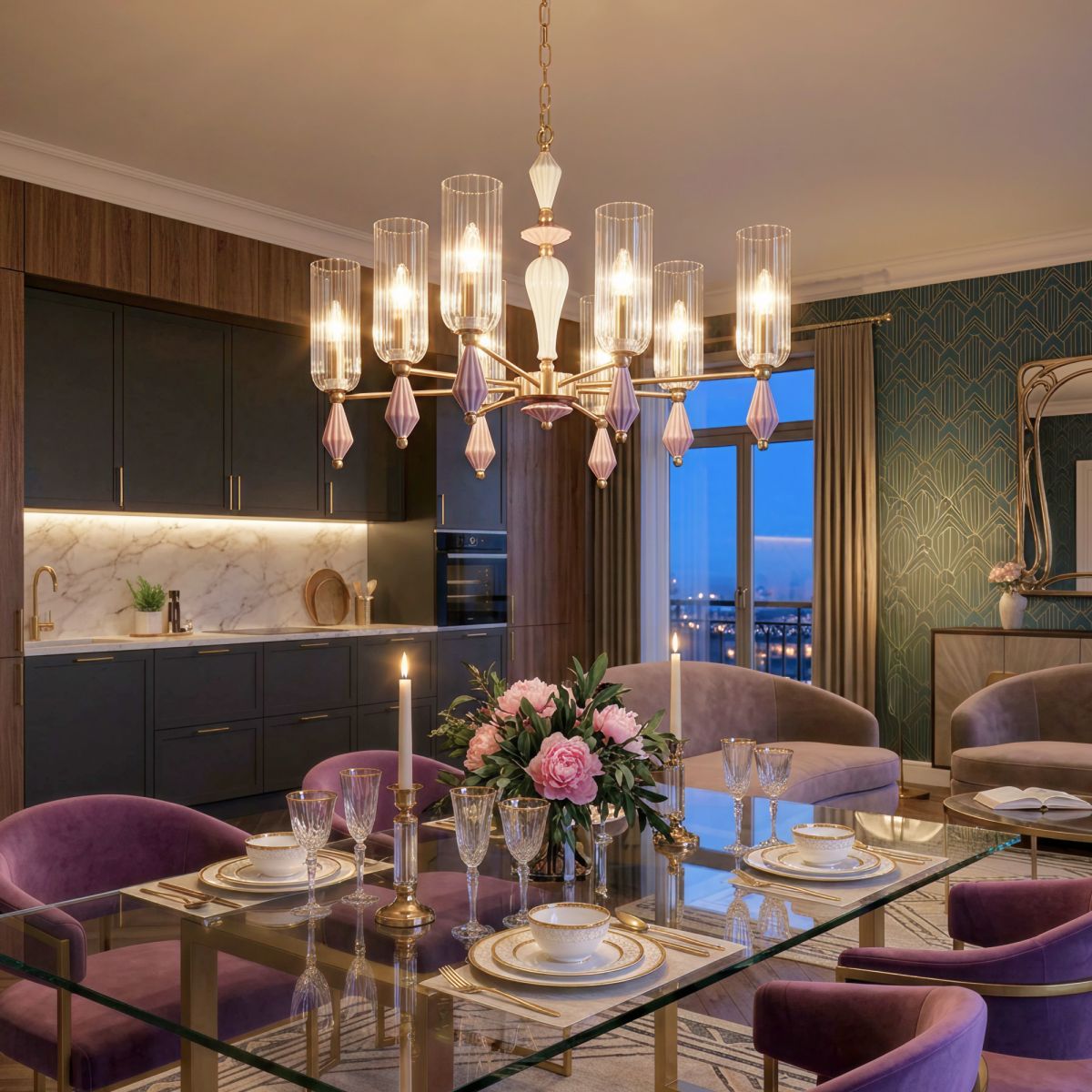 Подвесная люстра Citilux Fernet CL254180