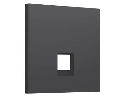 Лицевая панель SIGMA (Графит Мягкое касание) для компьютерной/телефонной розетки RJ-45/RJ-11 QUANT PRO Ambrella Volt SP9120