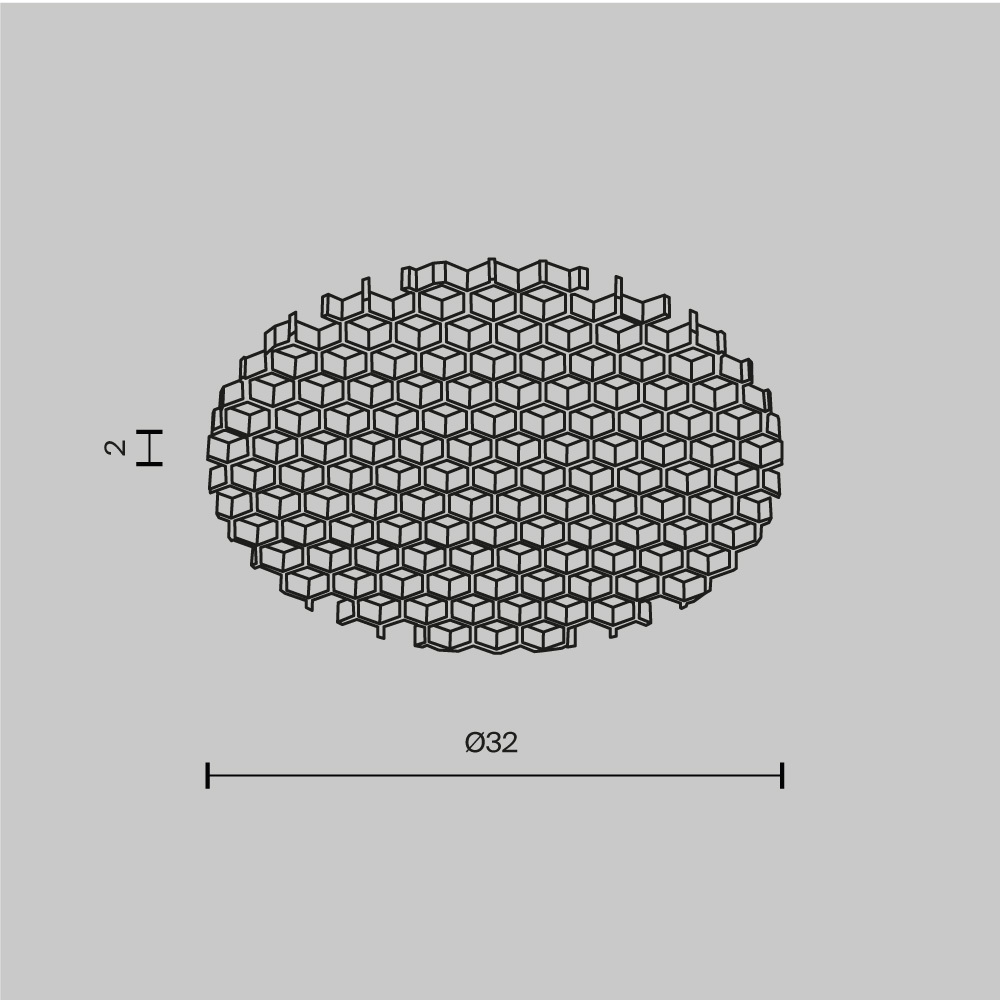 Антибликовый фильтр Maytoni Dip HoneyComb001-D32