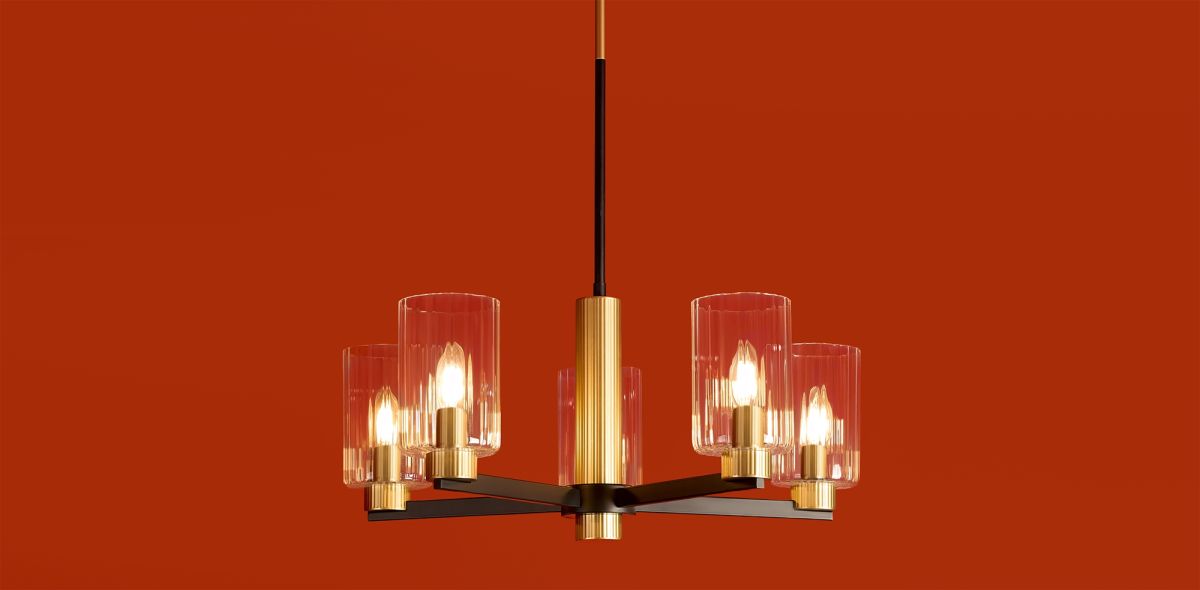 Люстра на штанге Freya Ombre FR2051CL-05BBS