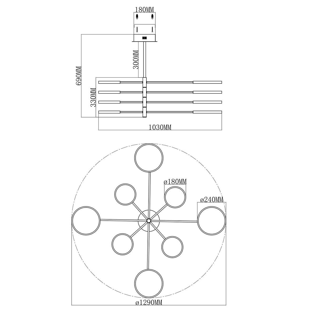 Потолочная светодиодная люстра Moderli Run V5071-CL - Elektrostandard.net Потолочная светодиодная люстра Moderli Run V5071-CL
