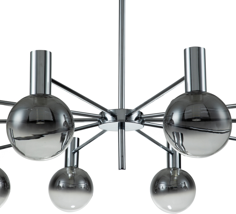 Люстра на штанге Indigo Collana 13015/10R Chrome V000225