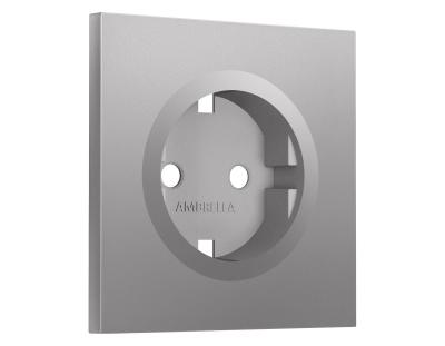 Лицевая панель SIGMA (Сталь матовый) для электрической розетки с/з QUANT PRO Ambrella Volt SP5060