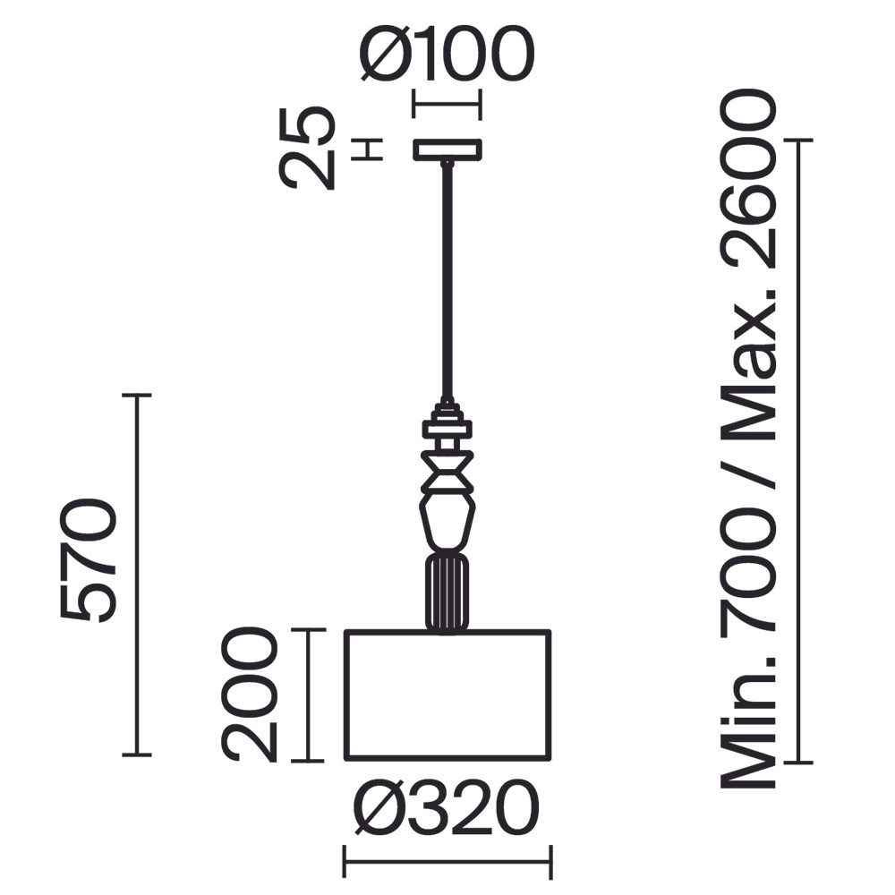 Подвесной светильник Freya Tela FR2061PL-01BS