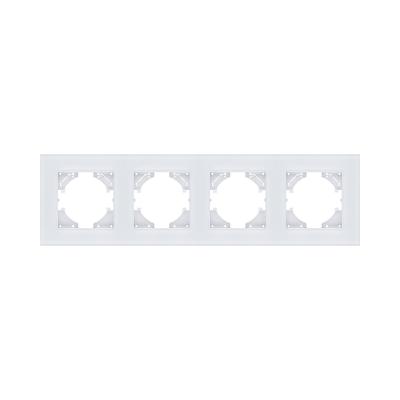 Рамка 4-постовая, стекло белый Kollinger Reflex MG RM4WH