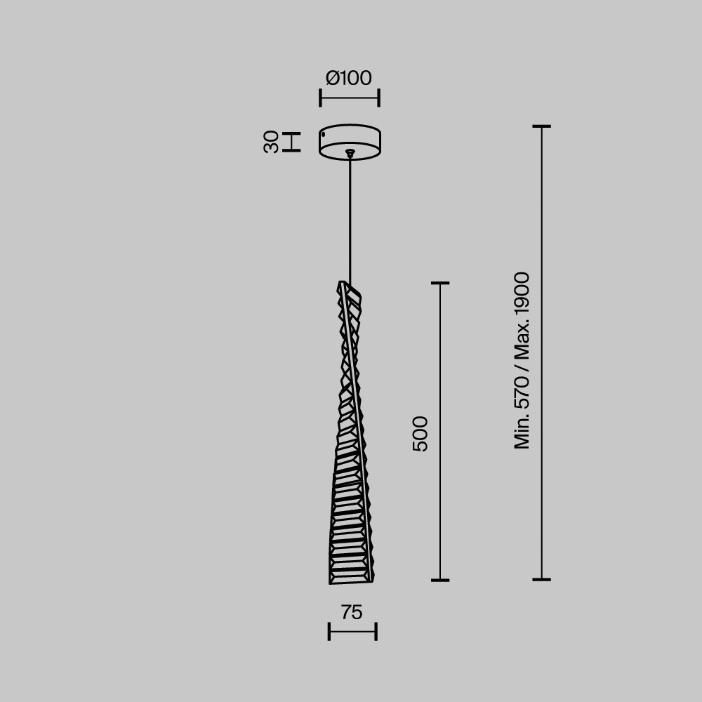 Подвесной светильник Modestyle MS.88910.1 CR
