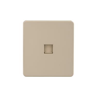 Розетка ROUND компьютерная RJ45 кат6 с/у шелк KRANZ KR-78-0724-7
