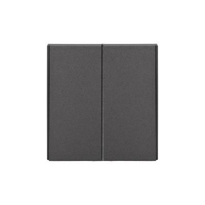 Выключатель STRONG 2 кл проходной (переключатель) 10А с/у графит KRANZ KR-78-0709-6