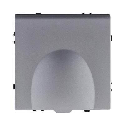 Розетка штепсельная SCHUKO 16A/250 В с крышкой, серый Kollinger Eclipse EC-015GY