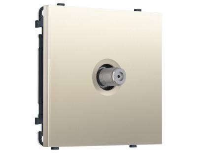 Комплект механизма TV розетки SAT SIGMA Шёлк 5-2400MHz 3.5dB QUANT PRO Ambrella Volt MS553050 (SP5530, PR215)